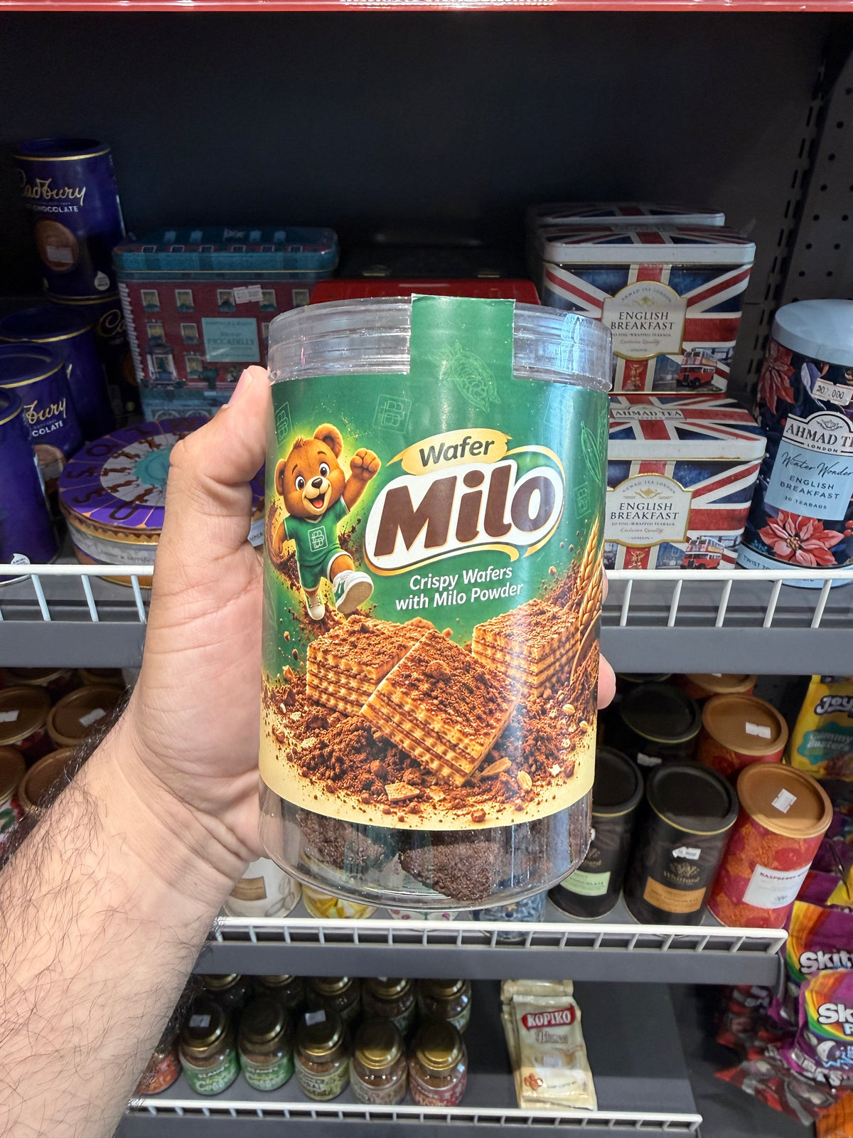 blubell wafer milo chocolate wafer bites with milo powder
