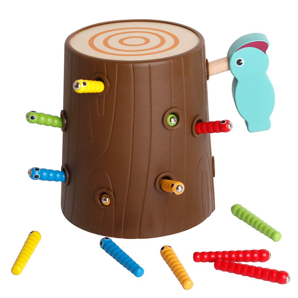 Tree hole catching worms toy - hat