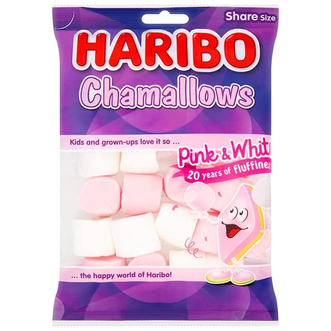 Haribo chamallows pink and white