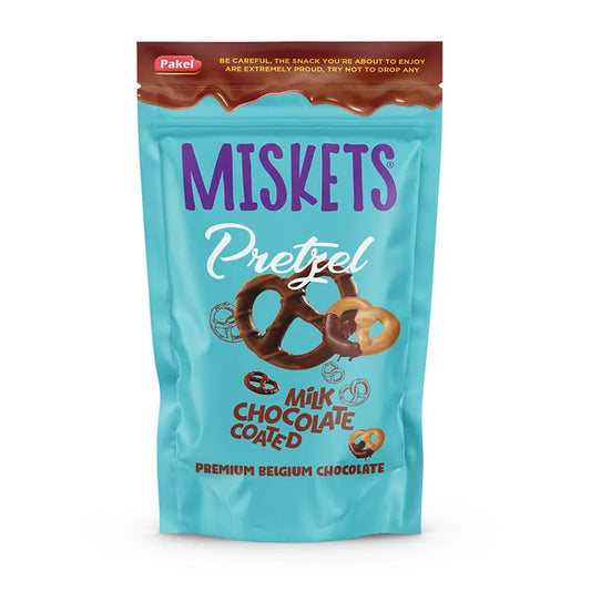 Miskets Milk Chocolate Coated Pretzel - 80g