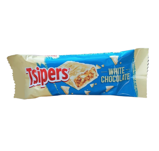 Tsipers White Chocolate Coated Bar, 20g