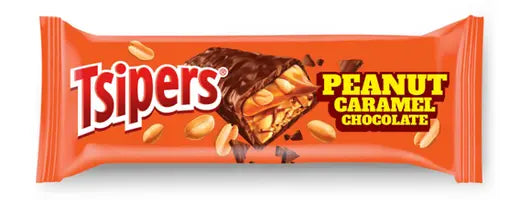 Tsipers Peanut Caramel Chocolate Coated Bar, 20g