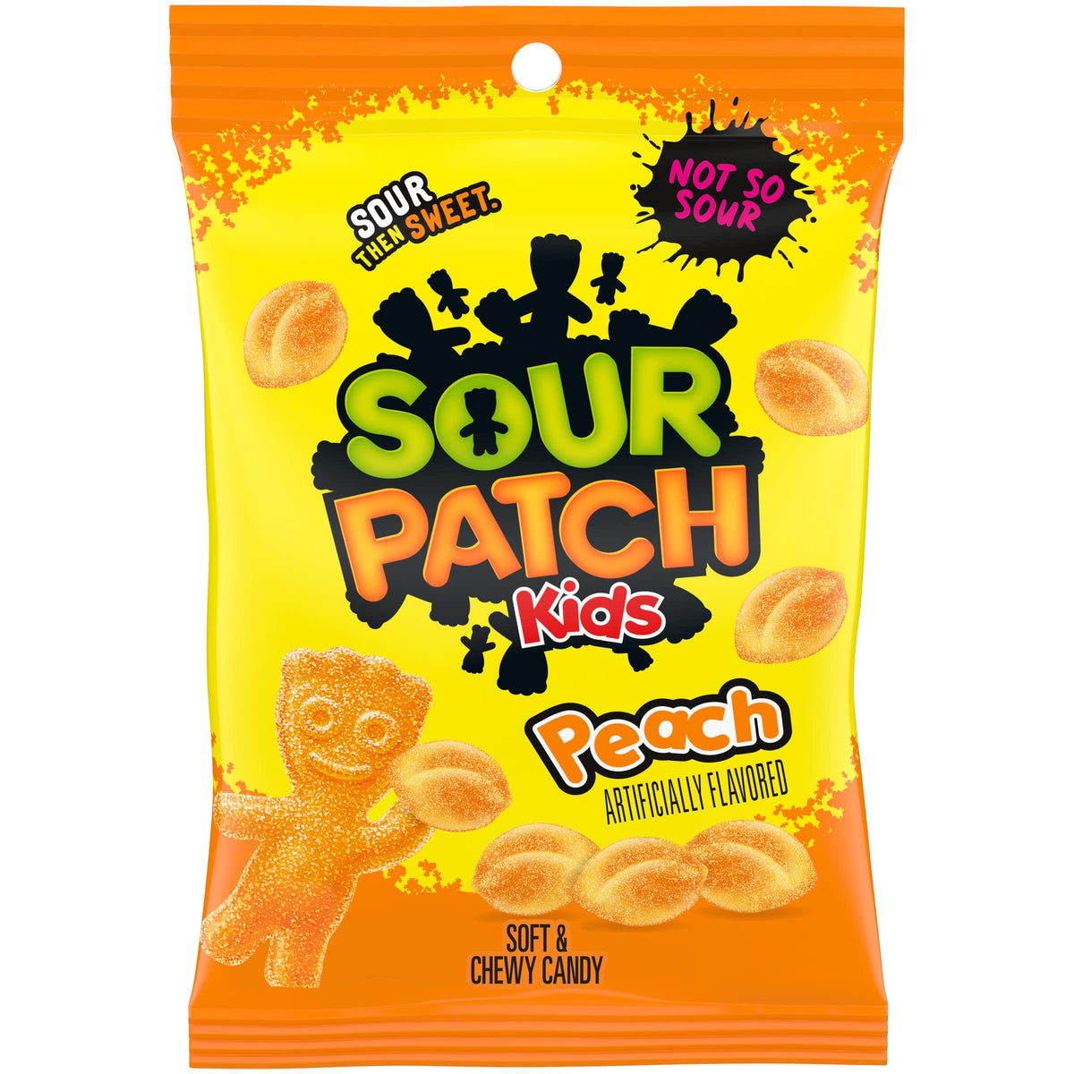Sour Patch kids peach حلوى سور باتش كيدز بنكهة الخوخ