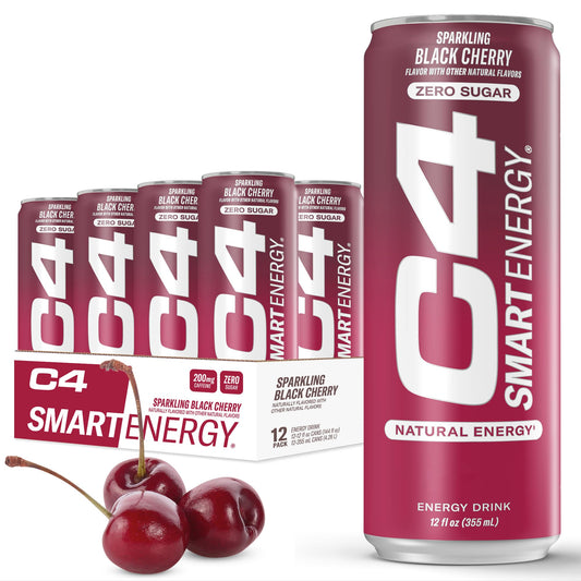 C4 sparkling black cherry smart energy drink