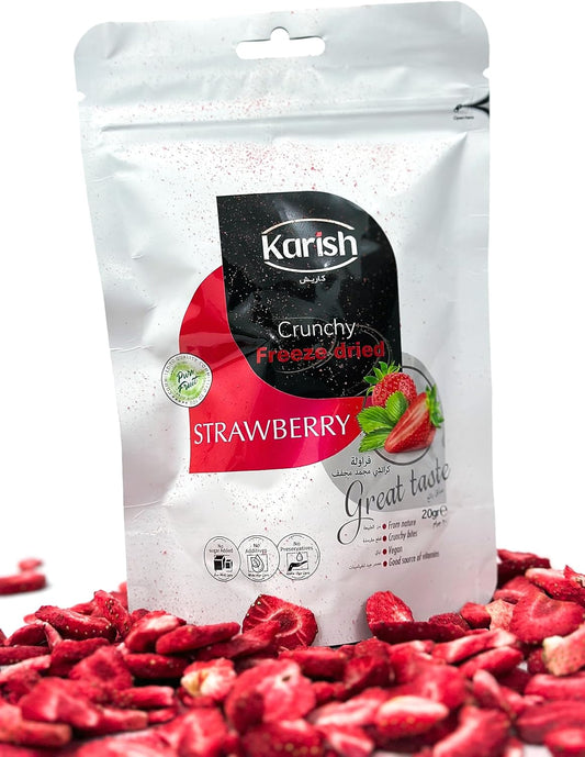 karish crunchy freeze dried strawberry