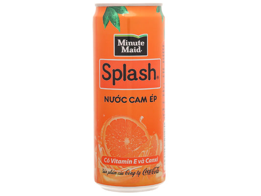 Minute maid splash orange juice