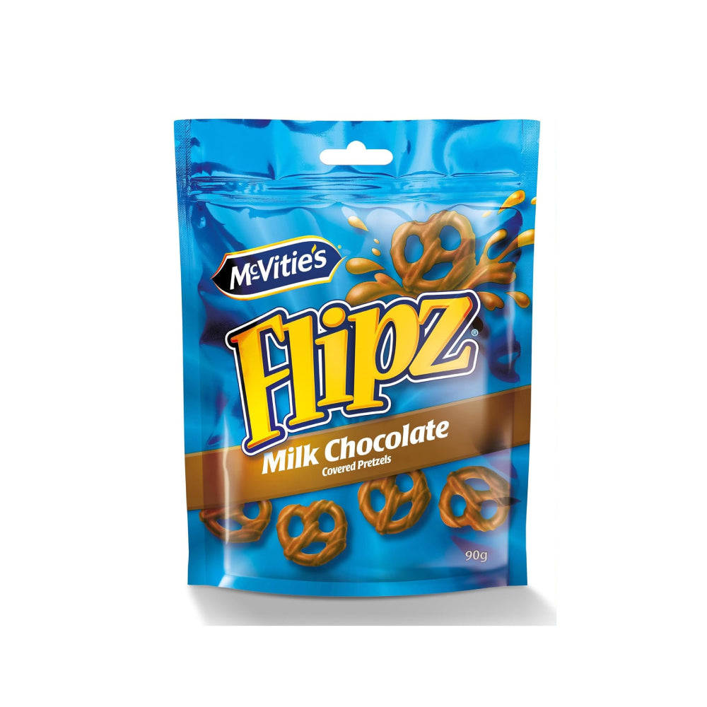 Mcvities Flipz Milk Chocolate Coated Pretzels 90gm