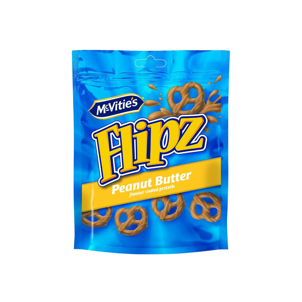 Mcvities Flipz Peanut Butter Flavour Coated Pretzels 90gm