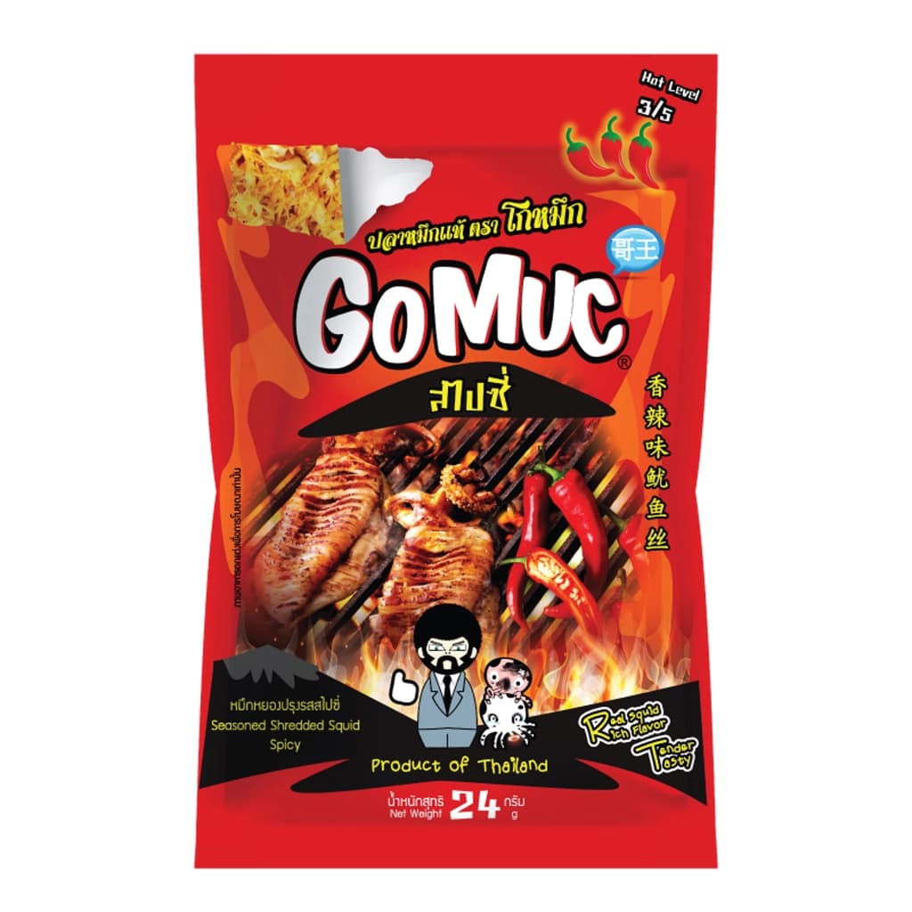 Gomuc seasoned shredded squid spicy