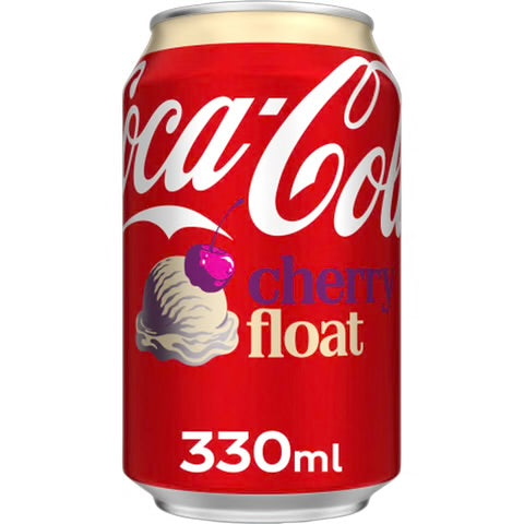Coca cola vanilla cherry float