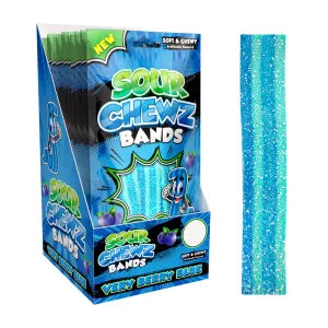 Jhonny candy sour bandz vert berry blue التوت الأزرق الحامض