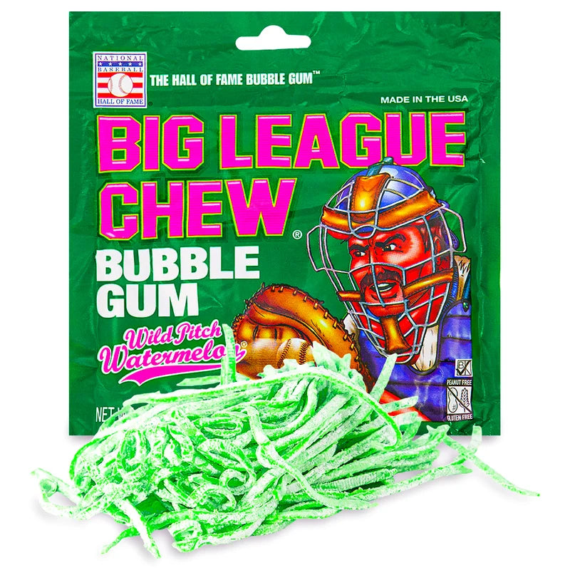 Big League bubble gum Chew - wild pitch watermelon