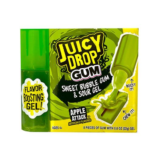 Juicy Drop gum With Sour Gel apple attack