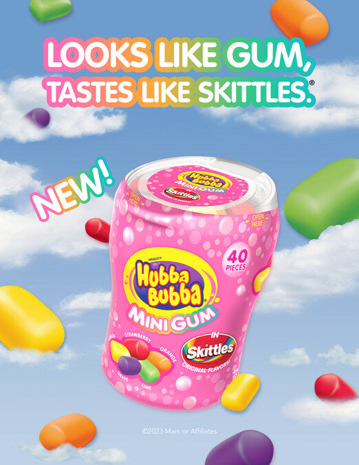 Wrigley’s hubba bubba mini gum skittles