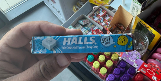 Halls toffee mint