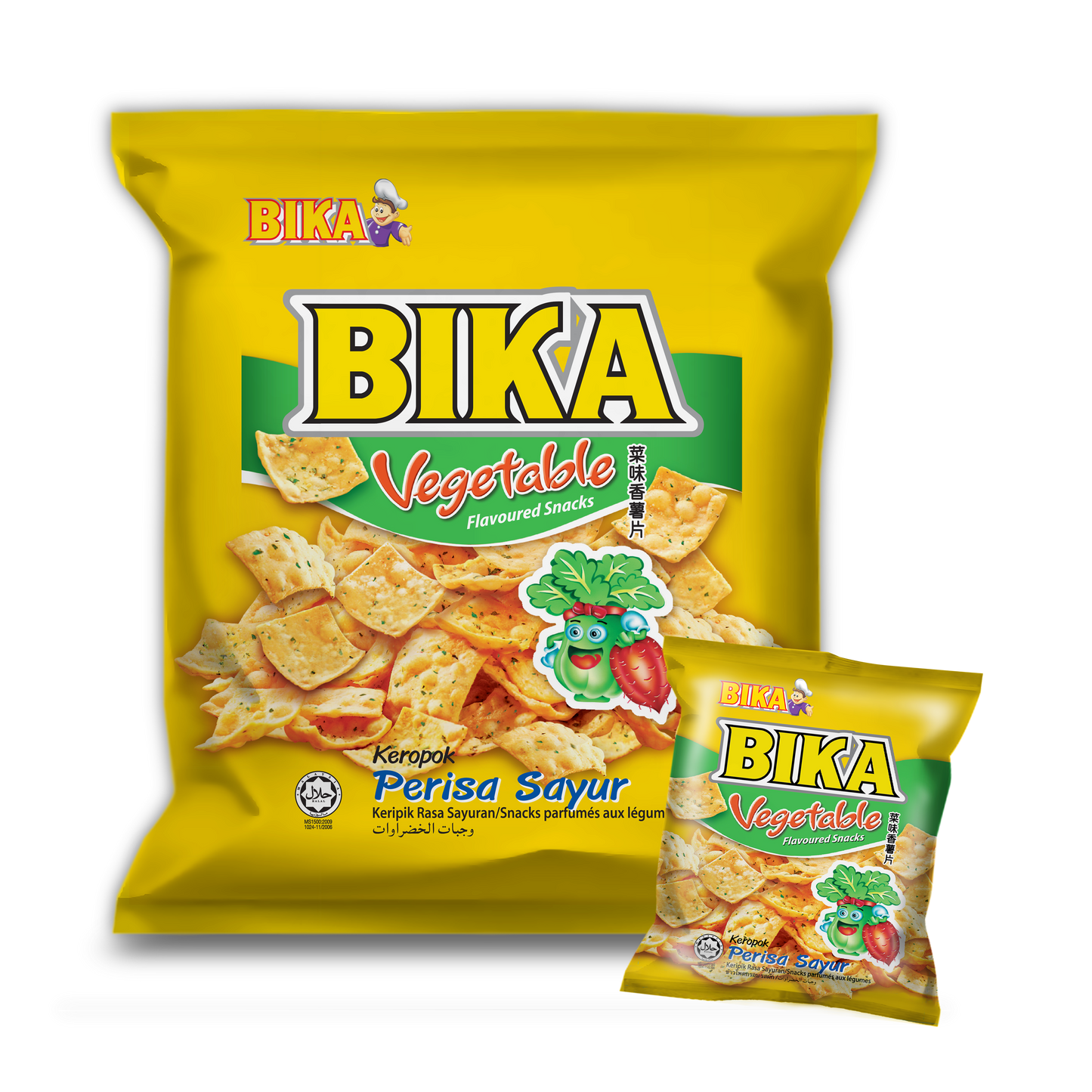 Bika vegetable flavoured snacks family pack