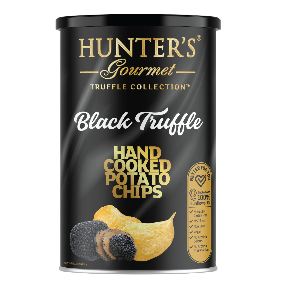 hunter Hand Cooked Potato Chips - Black Truffle