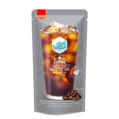 Snow cafe hazelnut coffee flavor drink