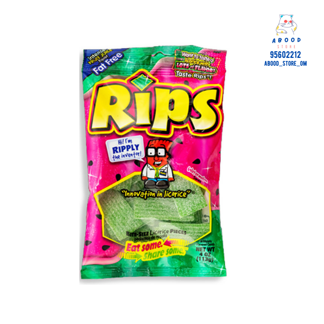 Rips watermelon