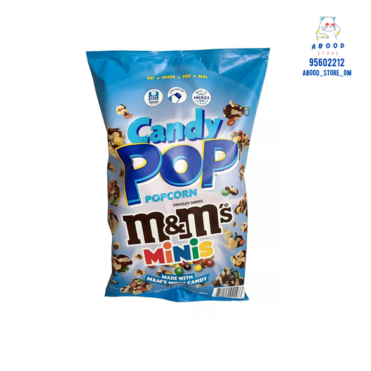candy pop popcorn with m&ms minis