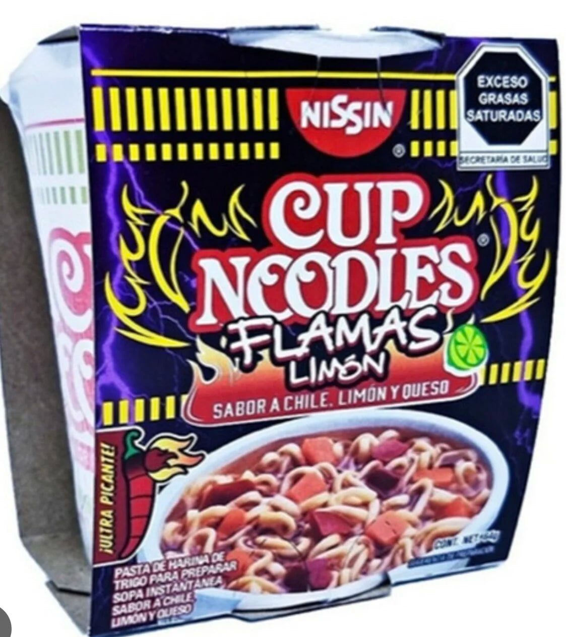 Nissin cup noodles flamas limon