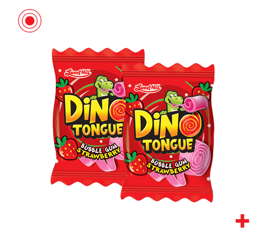 Dino tongue gum strawberry