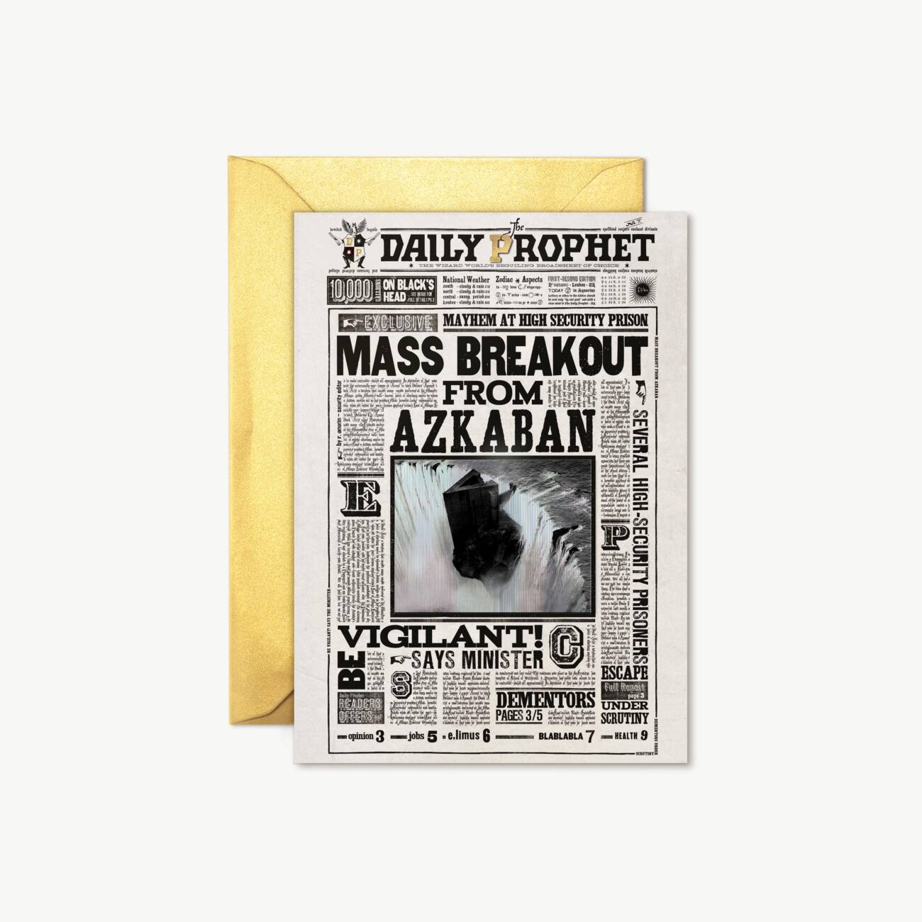 Harry potter note card mass breakout