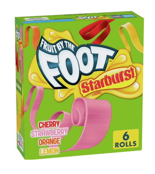Fruit roll up foot starburst