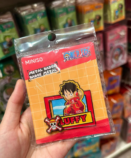 One piece miniso metel badge luffy