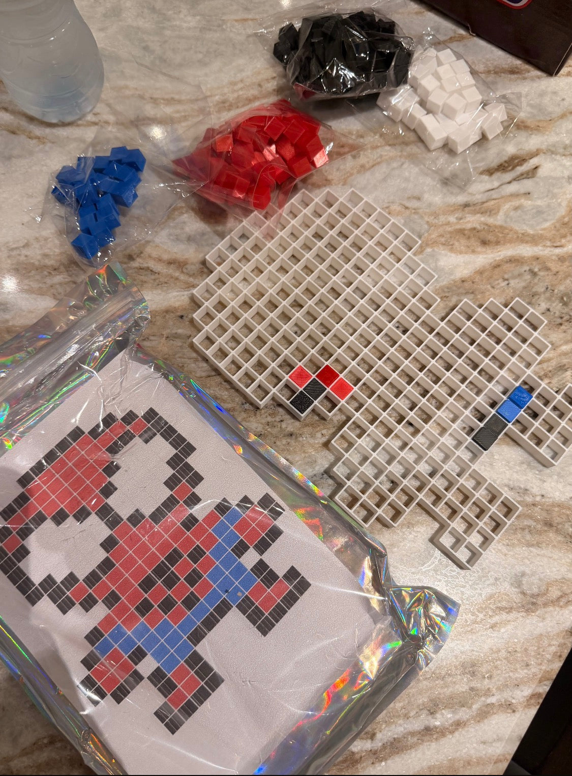 Perler beads spider web