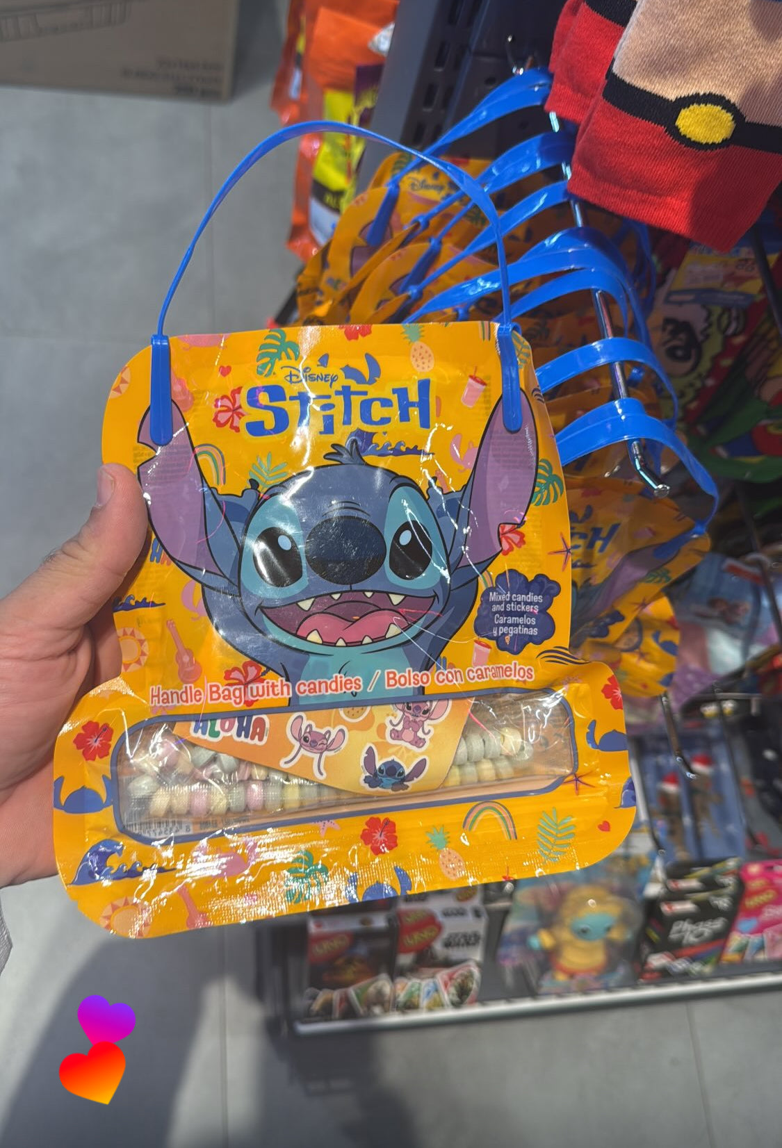 Disney stitch candy bag 70g كيس حلوى ستيتش من ديزني 70 غرام