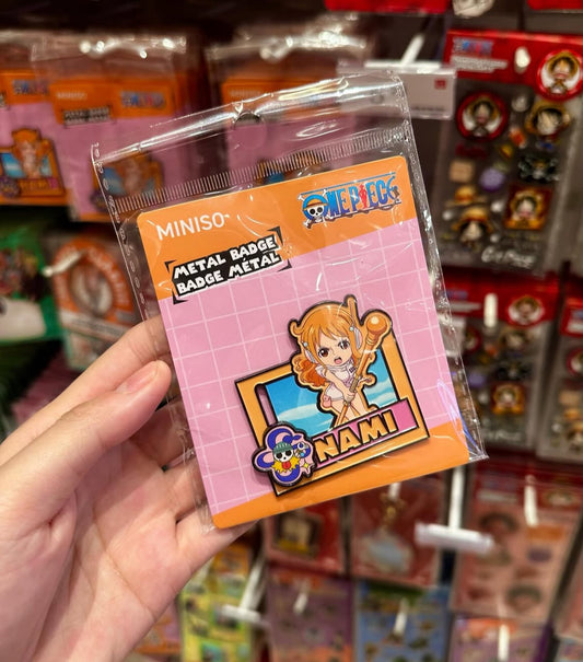 One piece metel badge nami