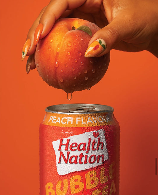 HN bubble milk tea peach