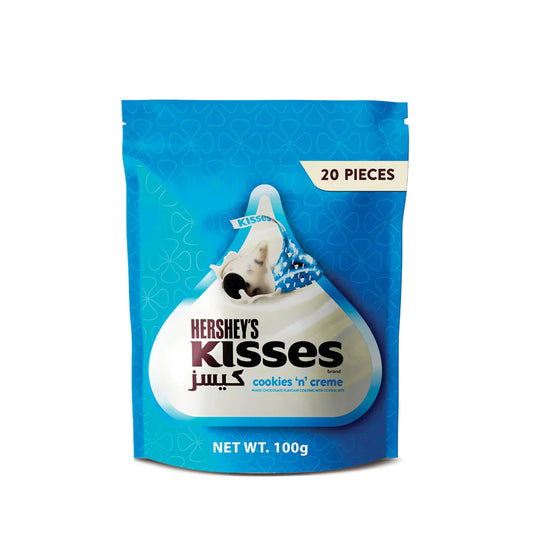 Hershey's Kisses Cookies N Creme Chocolate 100gm