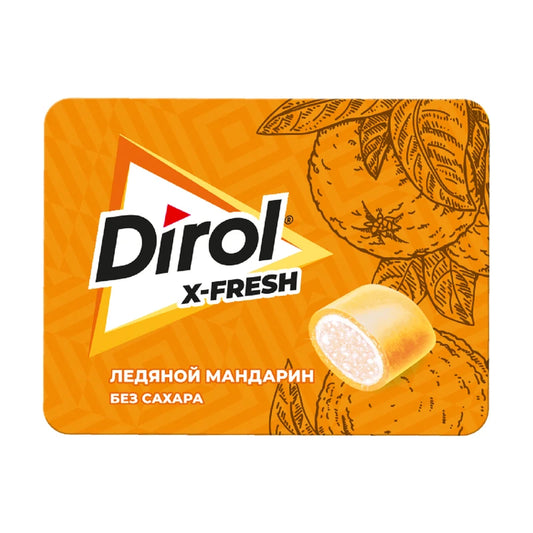 Driol x-fresh ice tangerine suger free chewing gum
