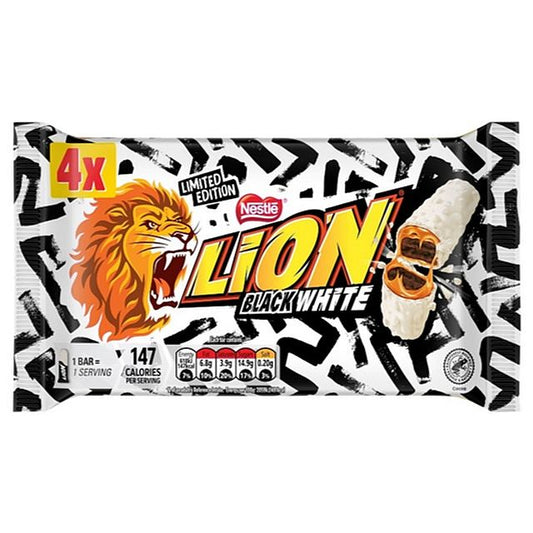 Nestle lion black and white chocolate شوكولاتة نستله ليون باللونين الأبيض والأسود