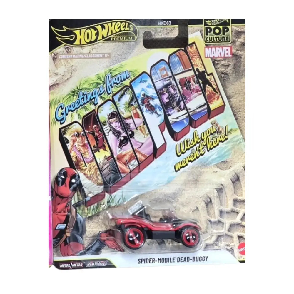 Hot Wheels 2026 Pop Culture Case Q Deadpool Spider Mobile Dead Buggy