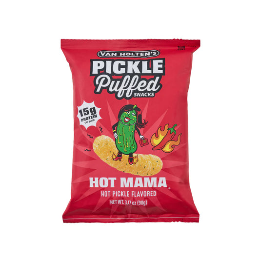 Van holten’s hot mam hot pickle puffed snacks