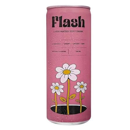 Flash chamomile,lemon,cherry and mint carbonated soft drink مشروب كويتي