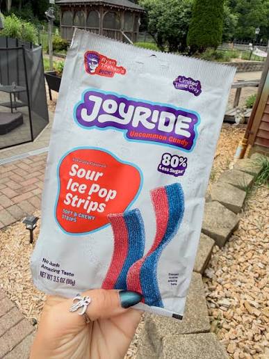 Joyride uncommon candy sour ice pop strips soft & chewy strips