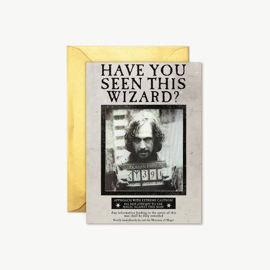 Harry potter note card have you seen the wizard