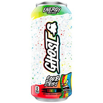 Ghost sour strips rainbow Energy Drink مشروب الطاقة جوست