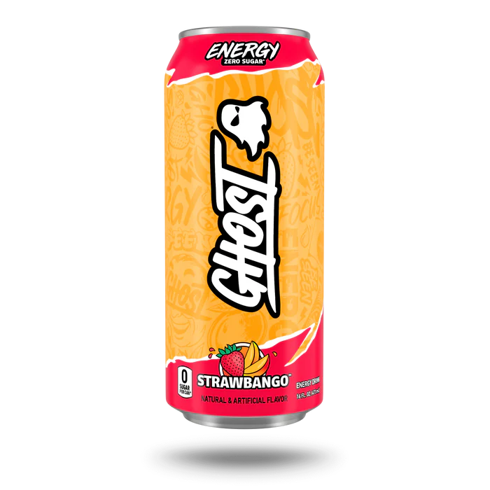 Ghost strawbango Energy Drink مشروب الطاقة جوست