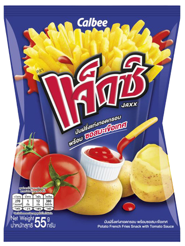 Jaxx potato French fries snack with tomato sauce thailand 🇹🇭