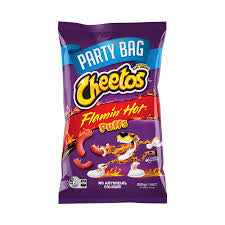 Cheetos puffs flamin hot