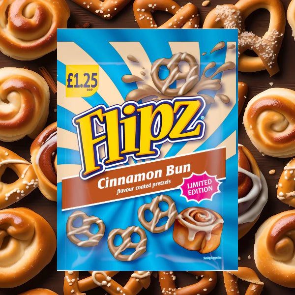 Mcvities Flipz cinammon bun Flavour Coated Pretzels 90gm