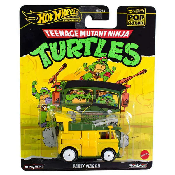 Hot wheels pop culture teenage mutant ninja turtles party wagon هوت ويلز، ثقافة البوب، سلاحف النينجا المتحولة، عربة حفلات