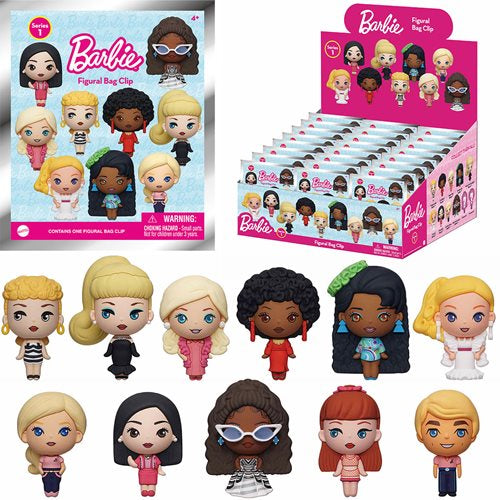 Monogram barbie 3D foam bag clip series