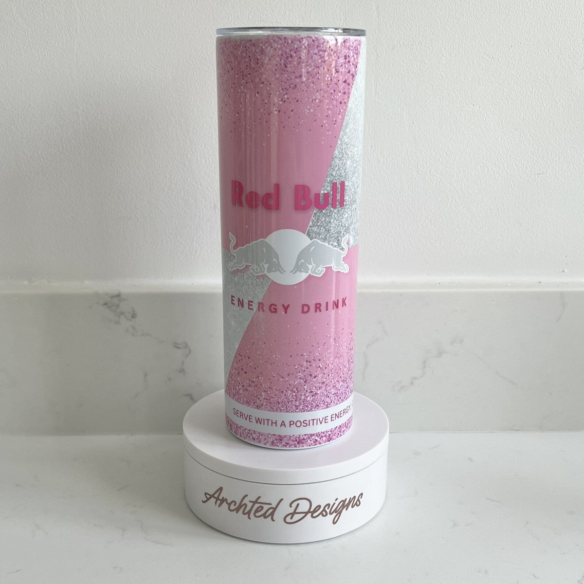 Red bull steel mug
