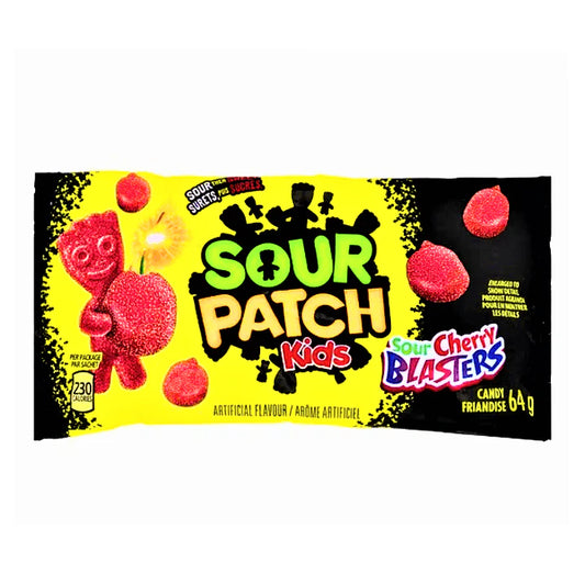 Sour patch kids sour cherry blasters حلوى سور باتش كيدز بنكهة الكرز الحامض